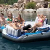 Best Blue Tropic Inflatable Lake Island Float Sporting Lounges & Islands