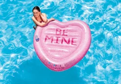 Best Candy Heart Inflatable Pool Island Float Pool Mats & Lounges|Novelties & Games