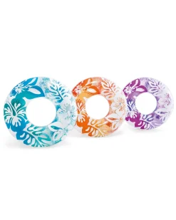 Sale Clear Tropical Color Inflatable Pool Swim Tubes - Assortment Pool Toys