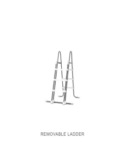 Hot Deluxe Pool Ladder w/ Removable Steps for 42in & 36in Depth Pools Pool Accessories