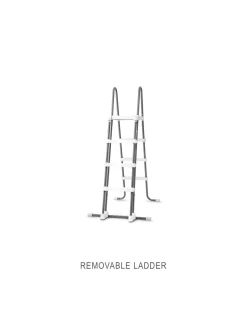 Best Deluxe Pool Ladder w/ Removable Steps for 48in Depth Pools Pool Accessories
