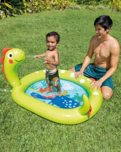 Dinosaur Inflatable Kiddie Pool w/ Sprayer Kids Kids