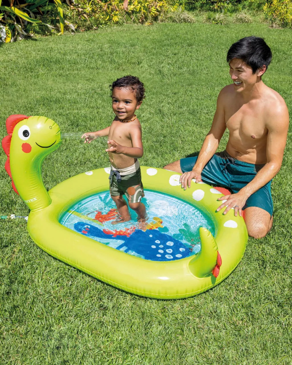 Dinosaur Inflatable Kiddie Pool w/ Sprayer Kids Kids