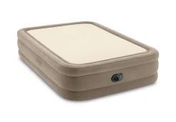 New Dura-Beam® Deluxe Thermalux Air Mattress 20" Queen w/ Built-In Electric Pump - Tan Dura-Beam Deluxe Series