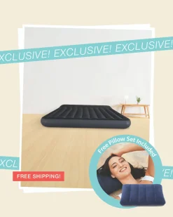 New Dura-Beam® Standard Pillow Rest Air Mattress 10" King Bundle with 2 Free Pillows Dura-Beam Standard Series