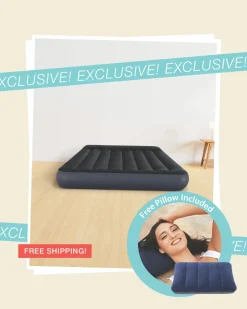 Outlet Dura-Beam® Standard Pillow Rest Air Mattress Full Bundle with Free Pillow Dura-Beam Standard Series