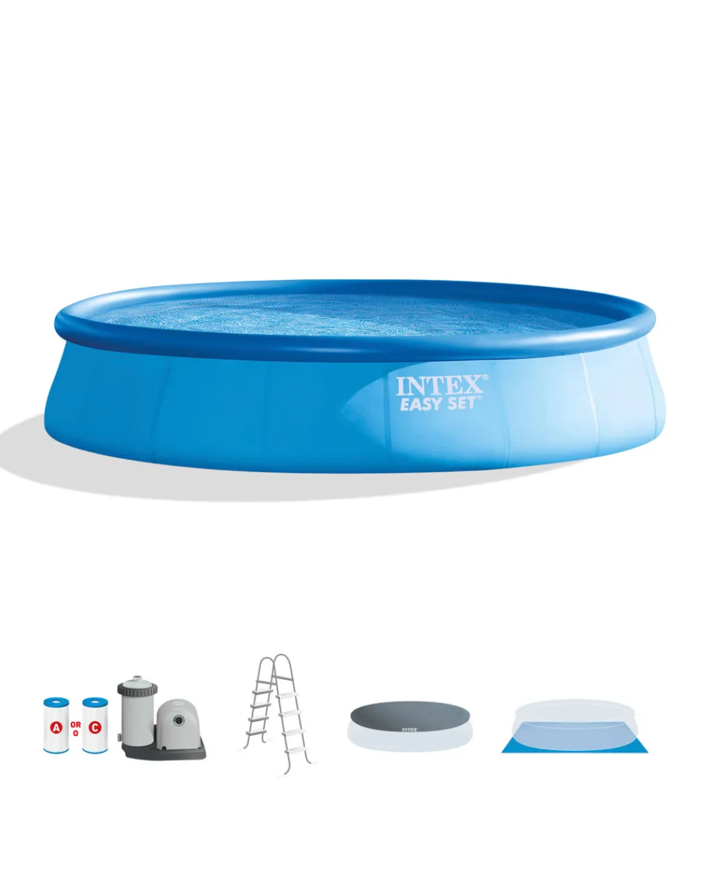 Clearance Easy Set® 18' x 48" Inflatable Pool w/ Filter Pump Easy Set