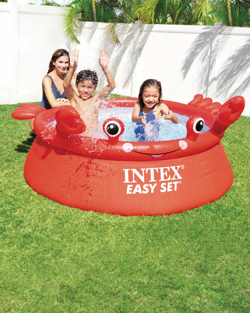 New Easy Set® Happy Crab Inflatable Pool Easy Set