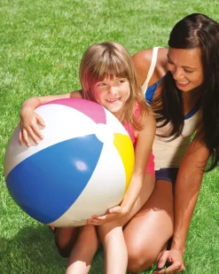 Online Glossy Panel Inflatable Beach Ball - 24" Pool Toys