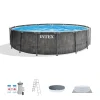 Hot Greywood Prism Frame™ 15' x 48" Above Ground Pool Set Prism Frame