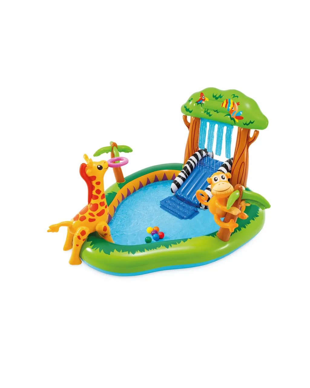 Online Jungle Inflatable Play Center w/ Slide Play Centers