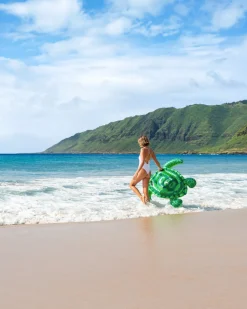 Sale Lil' Sea Turtle Ride-On Inflatable Pool Float Novelties & Games