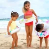 Online Lively Print Inflatable Swim Rings - Assortment Pool Toys