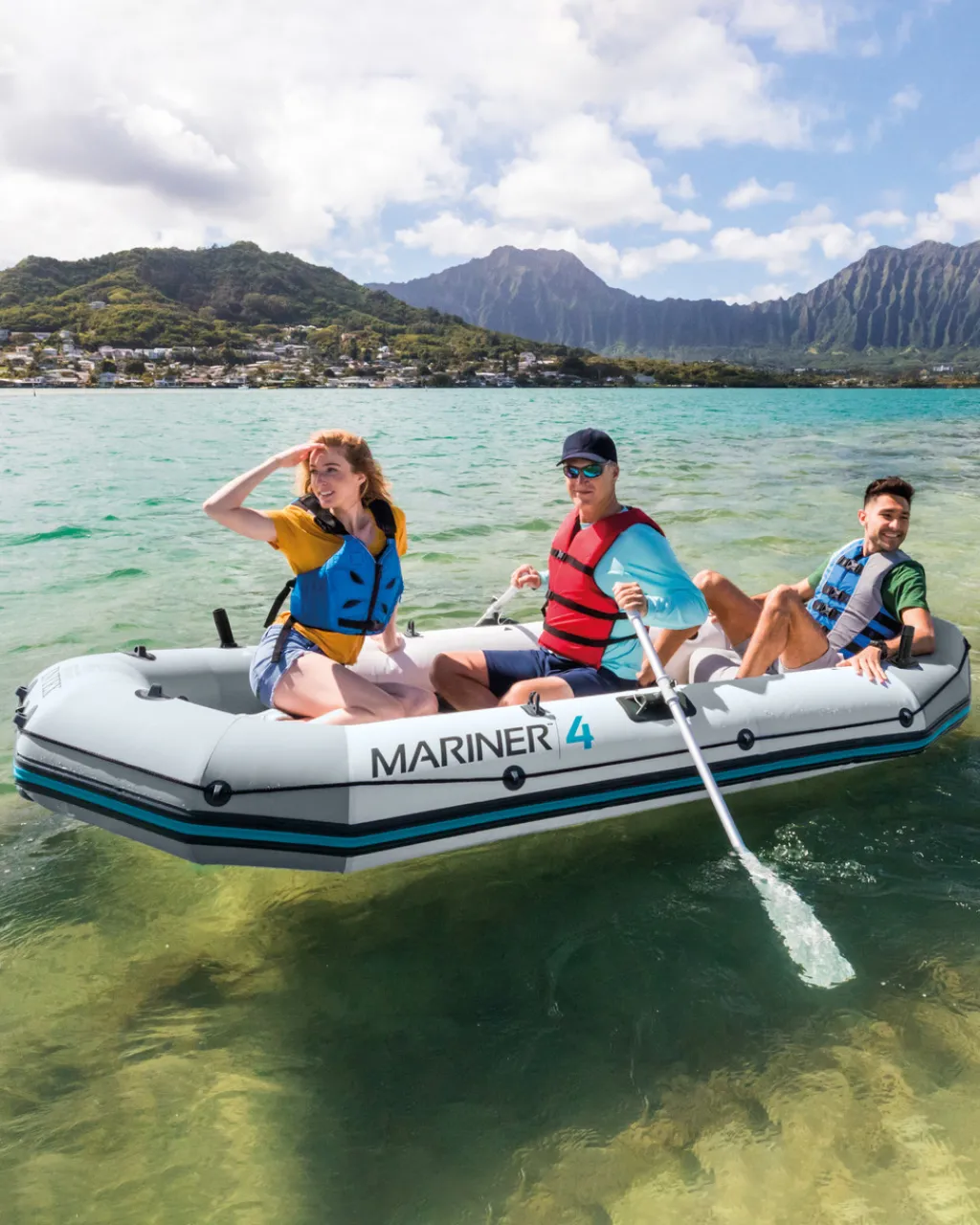 Outlet Mariner™ 4 Inflatable Boat Set - 4 Person Professional Series Boats