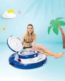 Mega Chill Floating Inflatable Cooler Sporting Lounges & Islands