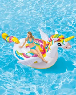 Outlet Mega Unicorn Inflatable Pool Island Float Novelties & Games