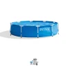 Hot Metal Frame 10' x 30" Above Ground Pool w/ Filter Pump Metal Frame