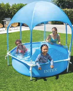 Outlet Metal Frame Canopy Metal Frame Pool - 6ft X 15In Metal Frame