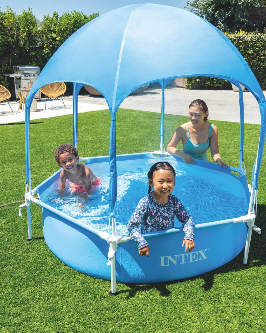 Outlet Metal Frame Canopy Metal Frame Pool - 6ft X 15In Metal Frame