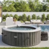Outlet 6-Person Greywood Deluxe Round Bubble Spa Set Purespa