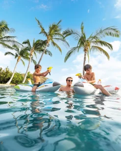 Outlet Plane Ride-On Inflatable Pool Floats w/ Water Guns - Assortment Novelties & Games