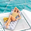 Best 18-Pocket Suntanner Inflatable Floating Mat - Gray Pool Mats & Lounges