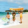 Clearance 18-Pocket Suntanner Inflatable Floating Mats - Assortment Pool Mats & Lounges