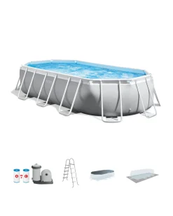 New Prism Frame™ 16'6" x 9' x 48" Oval Above Ground Pool Set Prism Frame