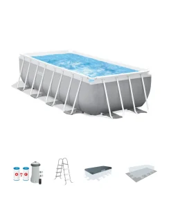 Discount Prism Frame™ 16' x 8' x 42" Rectangular Above Ground Pool Set Prism Frame