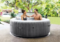 Hot PureSpa™ Greywood Deluxe Inflatable Hot Tub Set - 4 Person Purespa