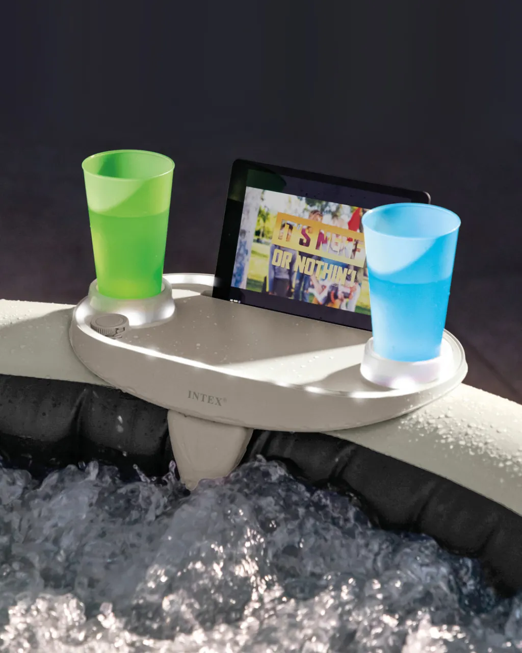 Online PureSpa™ Inflatable Hot Tub Tray w/ Light Spa Accessories