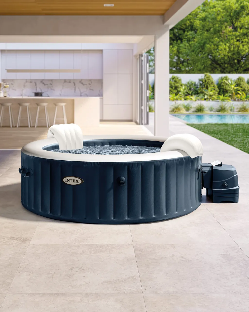 Discount PureSpa™ Plus Bubble Inflatable Hot Tub Set - 6 Person Purespa
