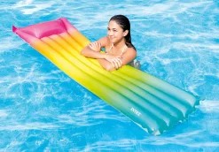 New Rainbow Ombre Inflatable Floating Mat Novelties & Games