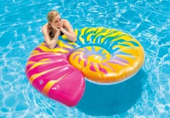 Discount Rainbow Seashell Inflatable Pool Float Novelties & Games|Pool Mats & Lounges