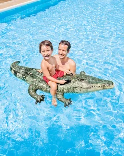 Best Realistic Gator Ride-On Inflatable Pool Float Novelties & Games