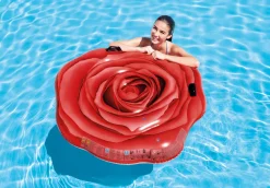 Discount Red Rose Inflatable Float Mat Novelties & Games