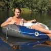 Online River Run® 1 Inflatable Floating Lake Tube - Blue Sporting Lounges & Islands