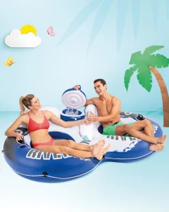 Best River Run® 2 Inflatable Floating Lake Tube Sporting Lounges & Islands