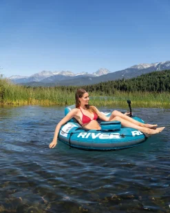 Clearance River Run® 1 Pro Inflatable Floating Lake Tube Sporting Lounges & Islands