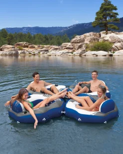 Outlet River Run® Connect Inflatable Floating Lake Lounge Sporting Lounges & Islands