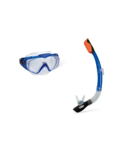 Clearance Silicone Aqua Sport Swim Mask and Snorkel Set Aquaflow Swim Gear