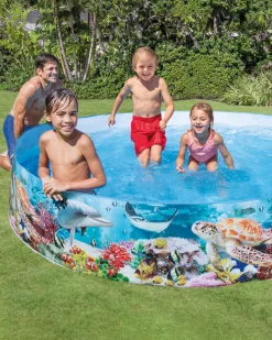 Best Snapset® Deep Blue Sea Pool - 8' x 18" Kids Kids