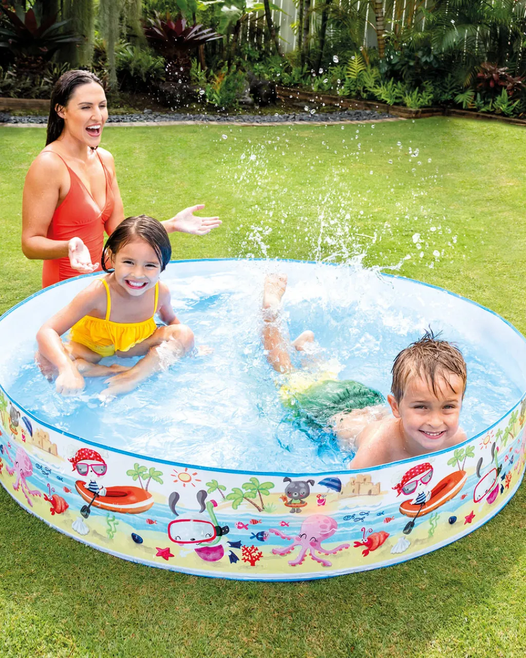 New Snapset® Fun at the Beach Kiddie Pool - 5' x 10" Kids Kids