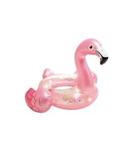 Discount Sparkling Glitter Flamingo Inflatable Pool Swim Tube Novelties & Games