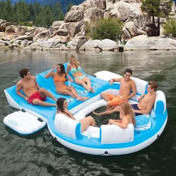 Clearance Splash 'N Chill Inflatable Lake Island Float Sporting Lounges & Islands