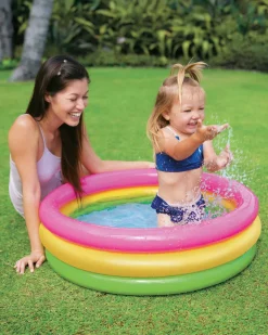 Hot Sunset Glow Inflatable Kiddie Pool - 34" x 10" Kids Kids