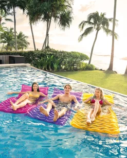 Discount Tote-N-Float® Inflatable Wave Mats - Assortment Pool Mats & Lounges