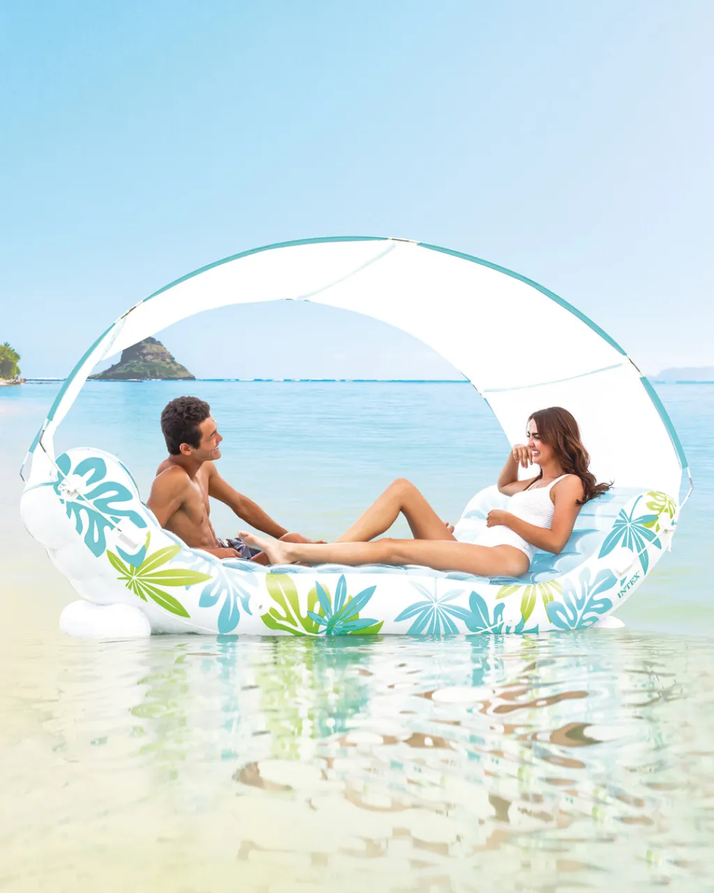 Best Tropical Canopy Inflatable Lounge Pool Mats & Lounges