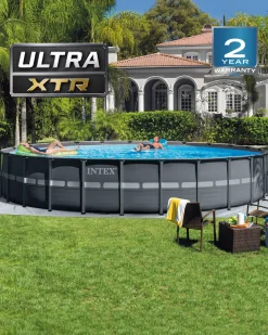 Best Ultra XTR® Frame Above Ground Pool w/ Sand Filter Pump - 24' x 52" Ultra Xtr Frame