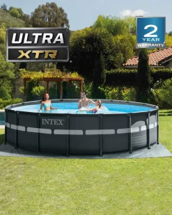 Outlet Ultra XTR® Frame Above Ground Pool w/ Sand Filter Pump - 18' x 52" Ultra Xtr Frame